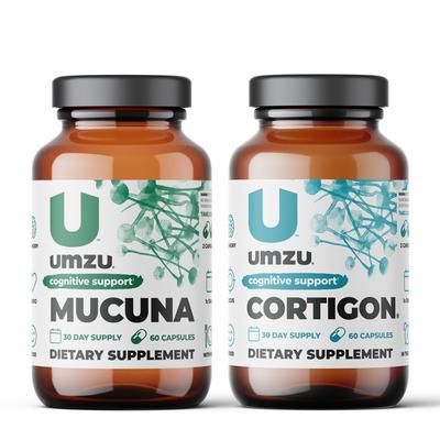 Cortigon & Mucuna Pruriens Bundle: Stress & Mood Support by UMZU | 16.08 oz