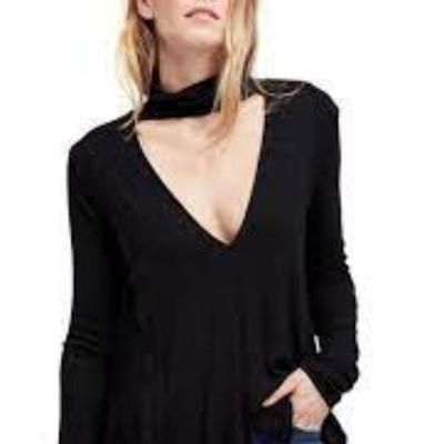 Free People Tops | Free People Uptown Turtleneck | Color: Black | Size: S
