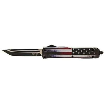 Templar Knife Gen II Slim US Flag OTF Knife 3.5in Tanto Black M-US-23-1