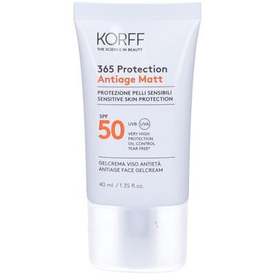 KORFF 365 Protection Antiage Matt Spf50+ Gel Crema Viso 40 ml solare