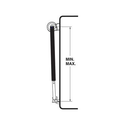 Dometic Awnings Hardware - Short Straight Side Satin Short 8483000.002