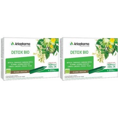 Arkopharma Arkofluidi Detox Bio 9 Piante Set da 2 2x300 ml Soluzione o
