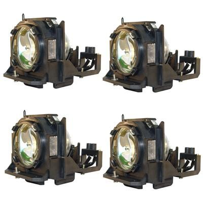 Genuine AL™ Lamp & Housing 4 Pack for the Panasonic PTDW10000U Projector - 90 Day Warranty