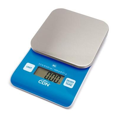 CDN SD0202-B 2 1/5 lb Digital Precision Scale w/ Removable Platform - 4 9/20" x 4 9/20", Blue