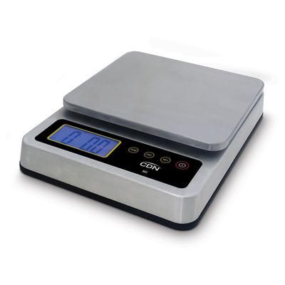 CDN SD1110X 11 lb Digital Scale w/ Removable Platform - 7 1/4" x 6 3/4", Silver, 100/240 V