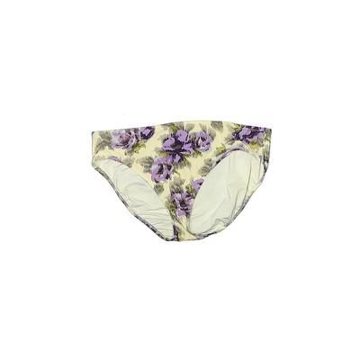 Lands' End Swimsuit Bottoms: Purple Floral Swimwear - Women's Size 14