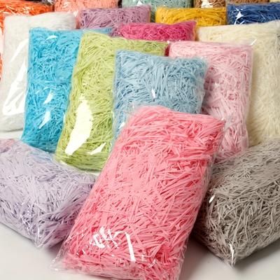 100g Gift Box Filler Decoration Shredded Paper Silk Birthday Gift Box Wedding Gift Box Paper Strips For Easter, Christmas, Valentine's Day