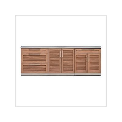 NewAge Outdoor Kitchens Grove 4-Piece Outdoor Kitchen Set with Countertops