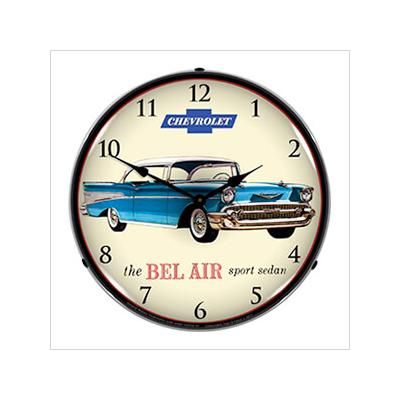 Collectable Sign and Clock 1957 Chevrolet Bel Air Backlit Wall Clock