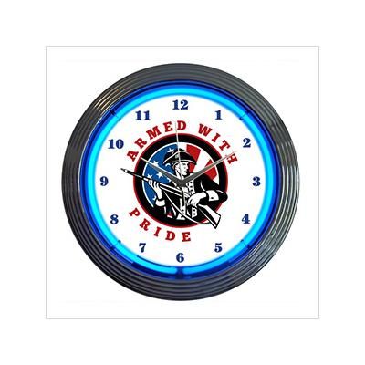 Neonetics 15-Inch Armed with Pride Neon Clock