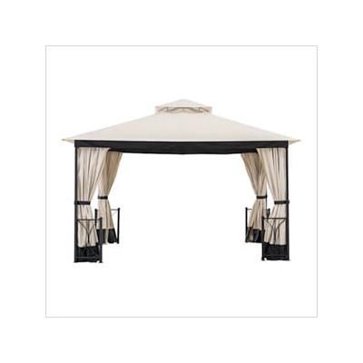 Sunjoy Group Replacement Privacy Curtains for 11 x 13 Belcourt Gazebo