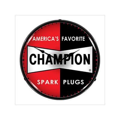 Collectable Sign and Clock Champion Spark Plugs Backlit Wall Clock