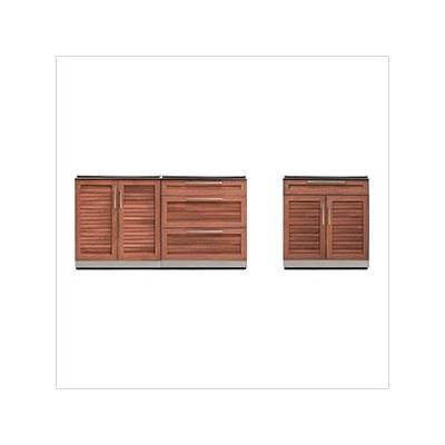 NewAge Outdoor Kitchens Grove 3-Piece Outdoor Kitchen Set (No Countertop)