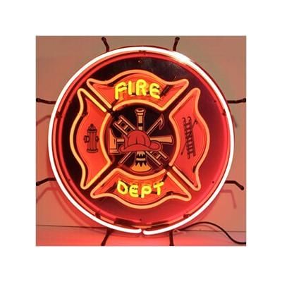 Neonetics Fire Department 24-Inch Neon Sign