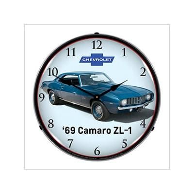Collectable Sign and Clock 1969 Camaro ZL-1 Backlit Wall Clock