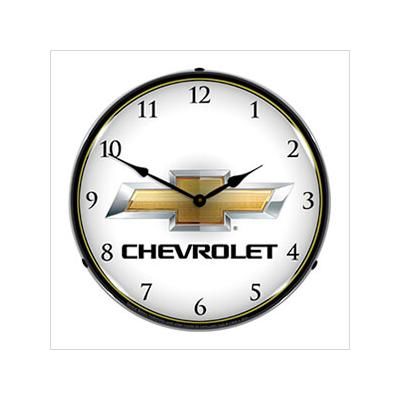 Collectable Sign and Clock Chevrolet Bowtie Backlit Wall Clock