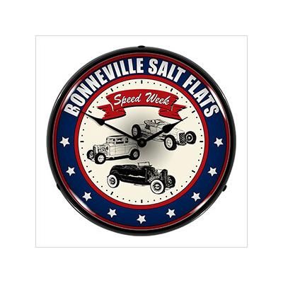 Collectable Sign and Clock Bonneville Salt Flats Backlit Wall Clock