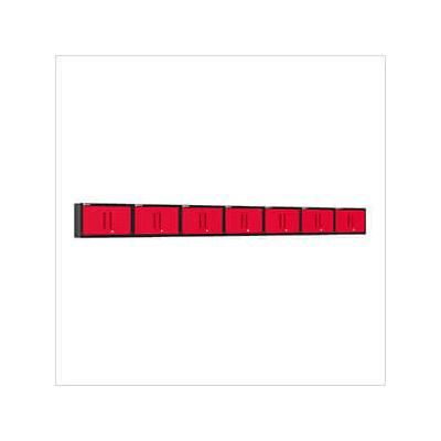 Armadillo Tough Red Wall Cabinet (7-Pack)