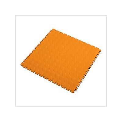 Lock-Tile 7mm Orange PVC Coin Tile (10 Pack)