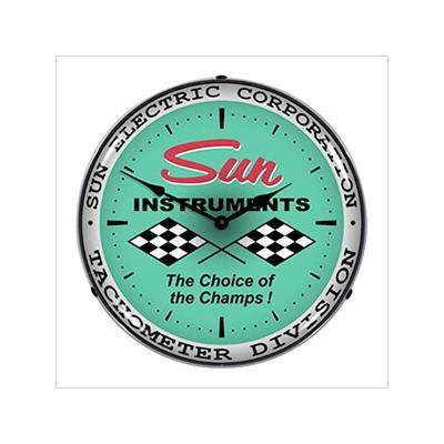 Collectable Sign and Clock Sun Electric Corporation Backlit Wall Clock