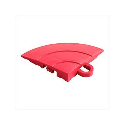Swisstrax Diamondtrax Home Racing Red Garage Floor Tile Corner (Pack of 4)