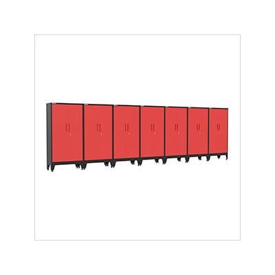 Armadillo Tough Red Gear Locker Tall Cabinet (7-Pack)
