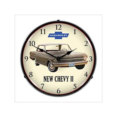 Collectable Sign and Clock 1962 Chevy II Nova Backlit Wall Clock