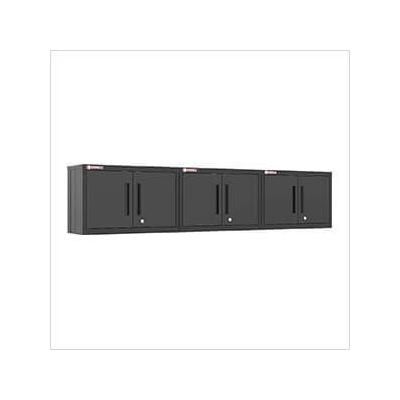 Armadillo Tough Black Wall Cabinet (3-Pack)