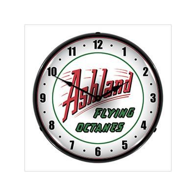 Collectable Sign and Clock Ashland Flying Octanes Backlit Wall Clock