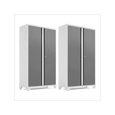 NewAge Garage Cabinets 2 x BOLD Series 42-Inch Platinum Locker