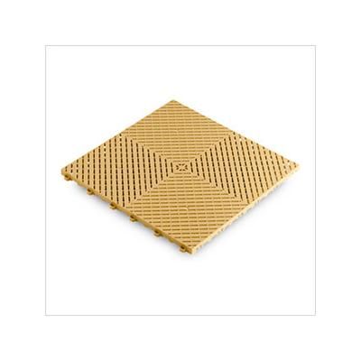 Swisstrax Ribtrax Smooth Pro Mocha Java Garage Floor Tile (6-Pack)
