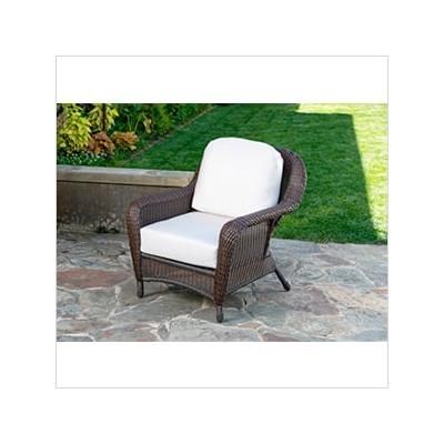 Tortuga Outdoor Sea Pines Club Chair (Java / Canvas Canvas)