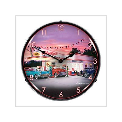 Collectable Sign and Clock Wallys Backlit Wall Clock