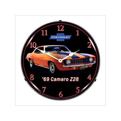 Collectable Sign and Clock 1969 Z28 Camaro Backlit Wall Clock