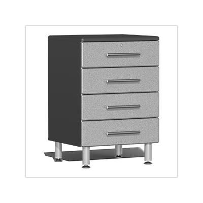 Ulti-MATE Garage Cabinets 4-Drawer Garage Cabinet in Stardust Silver Metallic
