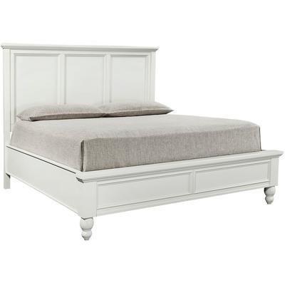 Cambridge Transitional White Queen LP FB w/Drawers - Aspenhome Furniture ECB3403D2WHT-1