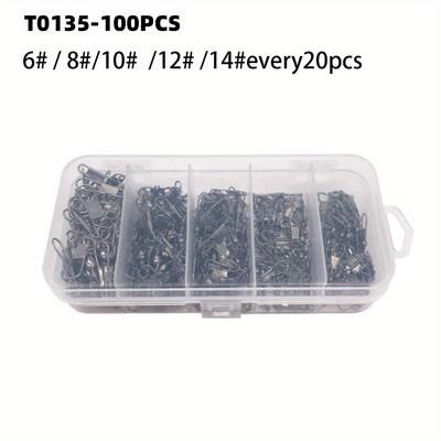100/200/300pcs 8-shaped Ring Connectors - Perfect For Outdoor Fishing Gears & Metal Hooks!