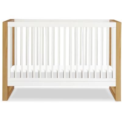 Namesake Nantucket 3-in-1 Convertible Crib w/Toddler Bed Conversion Kit - Warm White / Honey