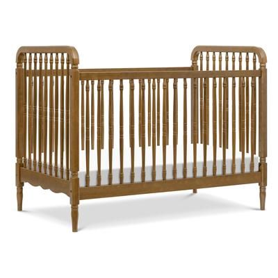 Namesake Liberty 3-in-1 Convertible Spindle Crib w/Toddler Bed Conversion Kit - Natural Walnut