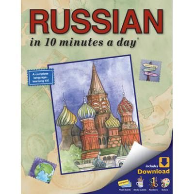 Russian In 10 Minutes A Day: Language Course For Beginning And Advanced Study. Includes Workbook, Flash Cards, Sticky Labels, Menu Guide, Software,