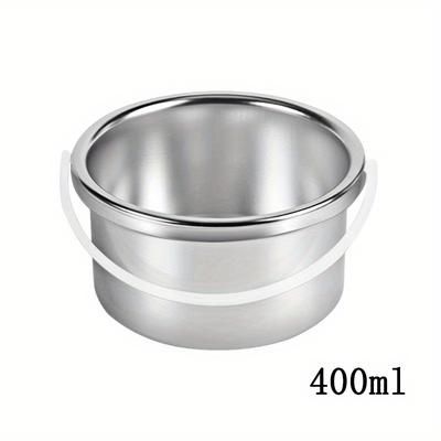 TEMU Wax Pot Wax Warmer Replacement Aluminum Inner Pot, Portable Hair Removal Waxing Bowl For 200/400ml Hair Remover Machine, Durable And Good Thermal Conductivity