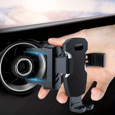 TEMU Car Round Air Outlet Mobile Phone Holder, Round Air Outlet Mobile Phone Gravity Holder, Car Holder Car Phone Holder Suitable For Smartphones, Mobile Phone Car Holder Universal