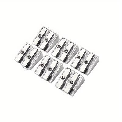 TEMU 6pcs Pencil Sharpener: Double Hole Design Stationery