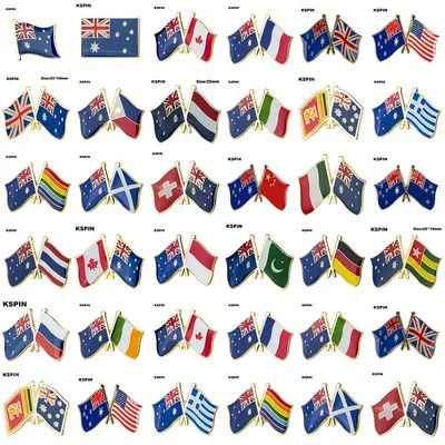 Australia Flag Badge Brooch Natinal Lapel Pins Flag Lapel Pins Country Flag Badge