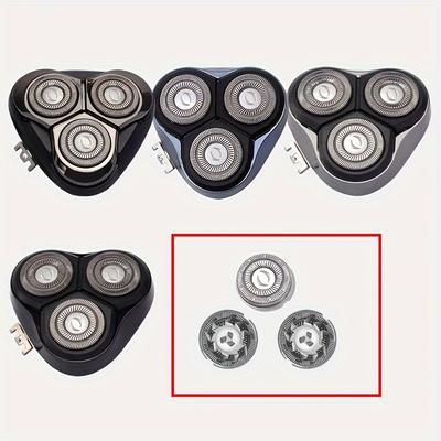 TEMU 3pcs/pack Replacement Shaving Heads Compatible With Norelco , 2000, 1000, Flyco Fr8 Shaving Head, Double Blade