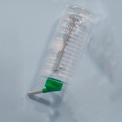 TEMU 1000ml 7.87in Hanging Rabbit Water Bottle - , Easy-to-clean Plastic For Hydration & Convenience
