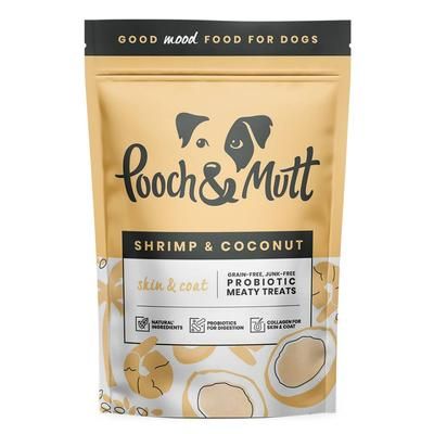 1x120g Shrimp and Coconut Skin&Coat Meaty Treats Pooch and Mutt dog treats