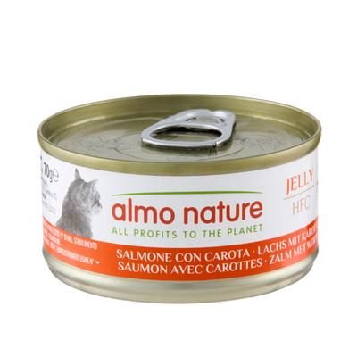 24x70g Salmon with Carrots in Jelly HFC Natural Cans Almo Nature Wet Cat Food