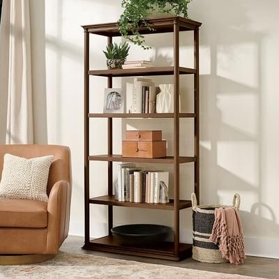 Dakota Bookcase - Heritage Brown - Grandin Road