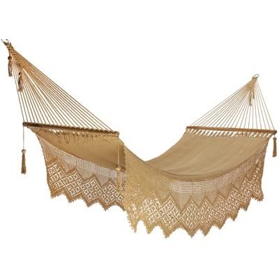 Amaca di legno del Nicaragua - Beige - 100% cotone - 100 x 360 cm